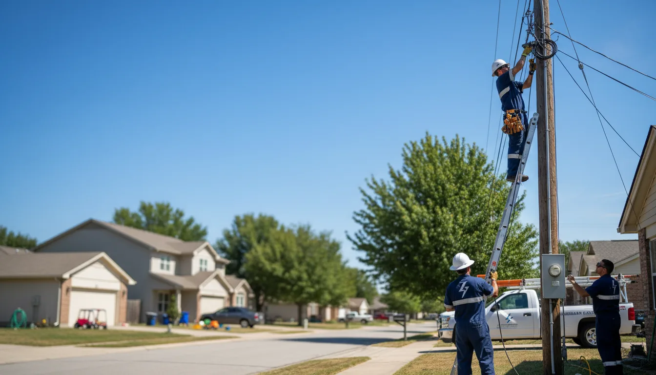 Residential electrician providing installation services in Burkburnett, TX